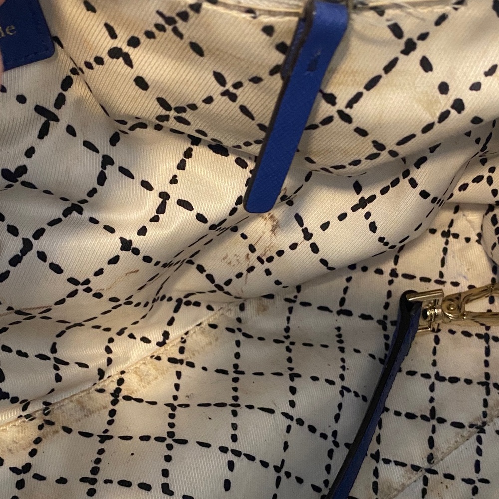 Kate Spade Newbury Lane Royal Blue Hyacinth Satchel - Picture 10 of 11